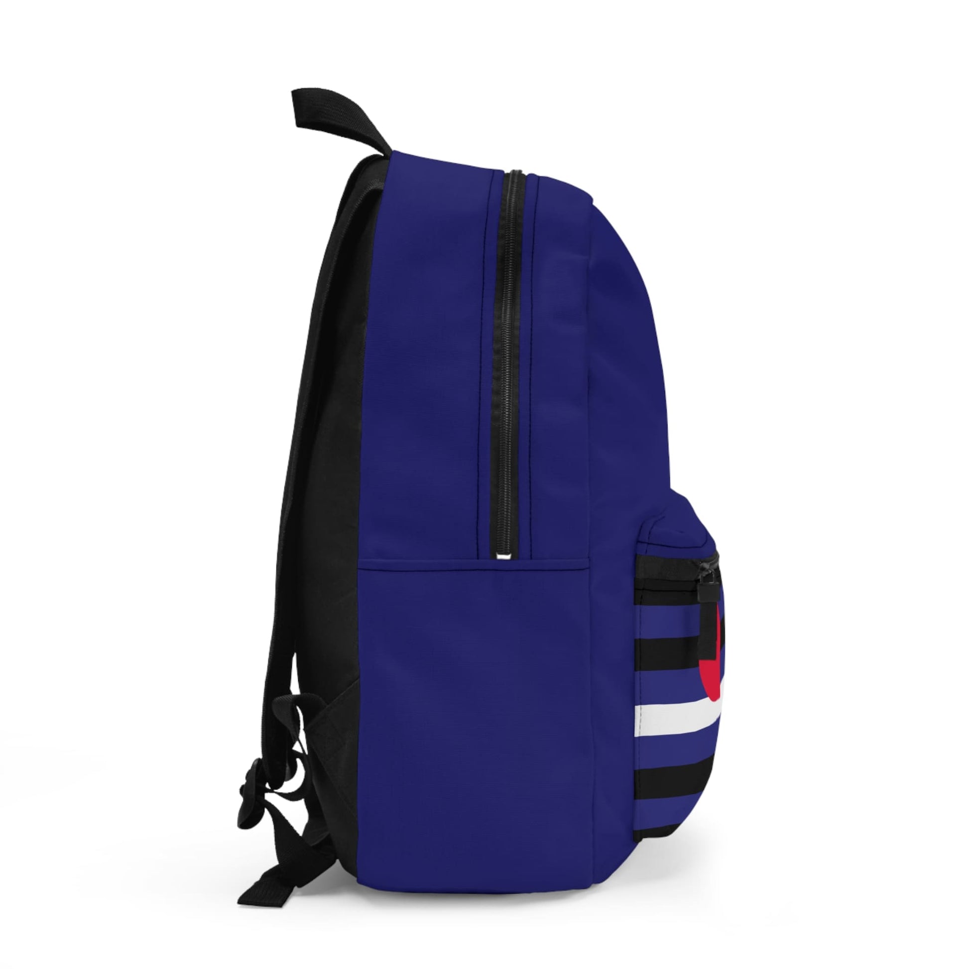 leather pride backpack, left