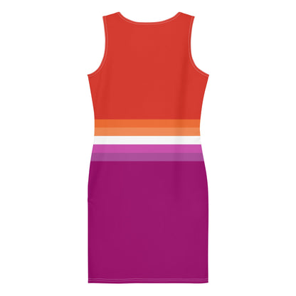 lesbian dress, flatlay back