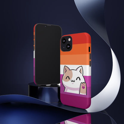 lesbian phone case kawaii cat