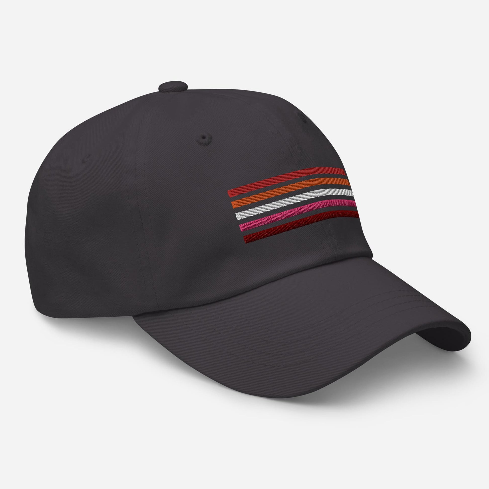 lesbian hat, wlw sunset flag pride embroidered cap, right