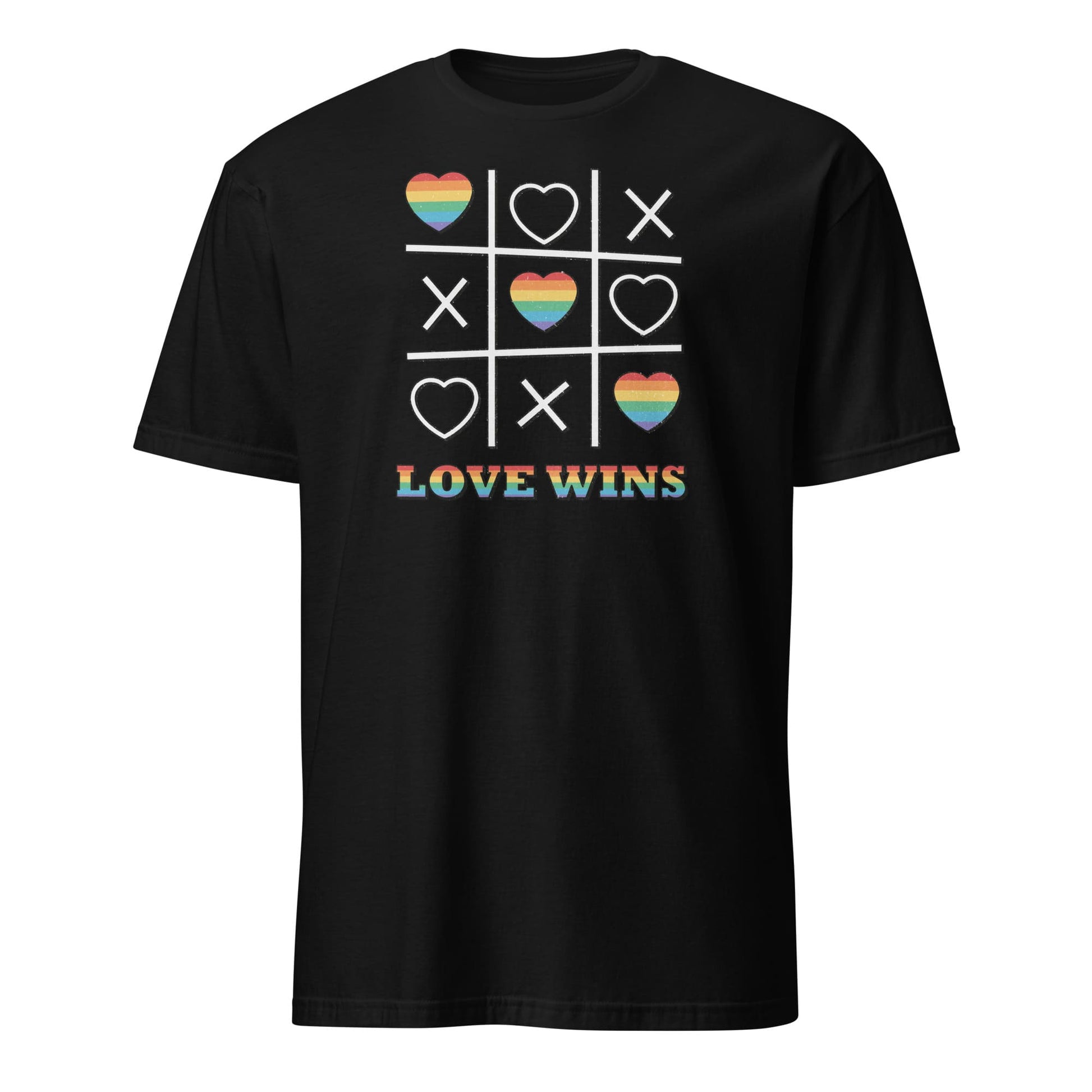 LGBT shirt, love wins pride tee, black