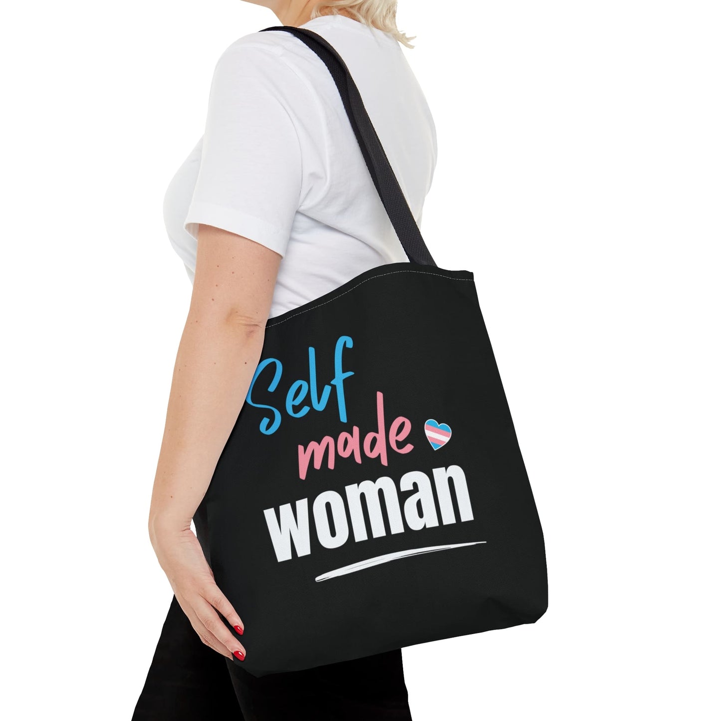 transgender tote bag, mtf trans pride bag, medium