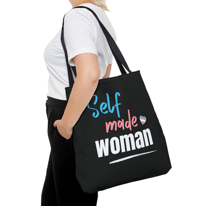 transgender tote bag, mtf trans pride bag, large