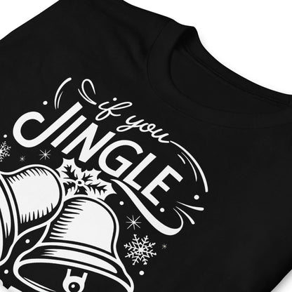 shirt zoom : Rude Christmas Men's Shirt, Jingle My Bells T-Shirt, Inappropriate XMas Tee For Boyfriend Husband, Adult Humor Christmas Gift For Him