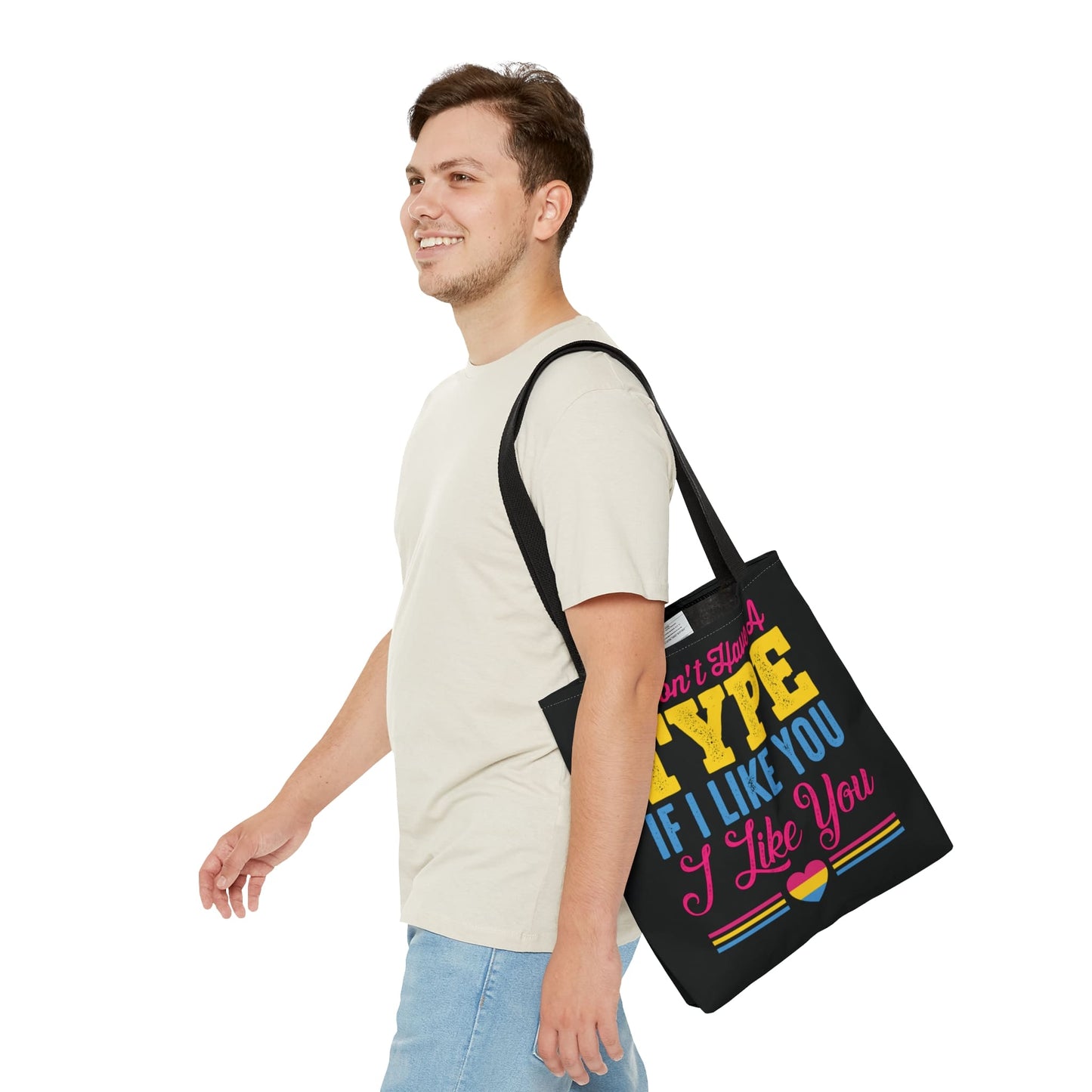 pansexual tote bag, funny pan pride bag, medium