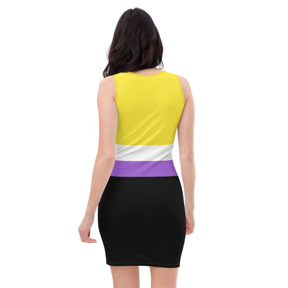 nonbinary dress, back