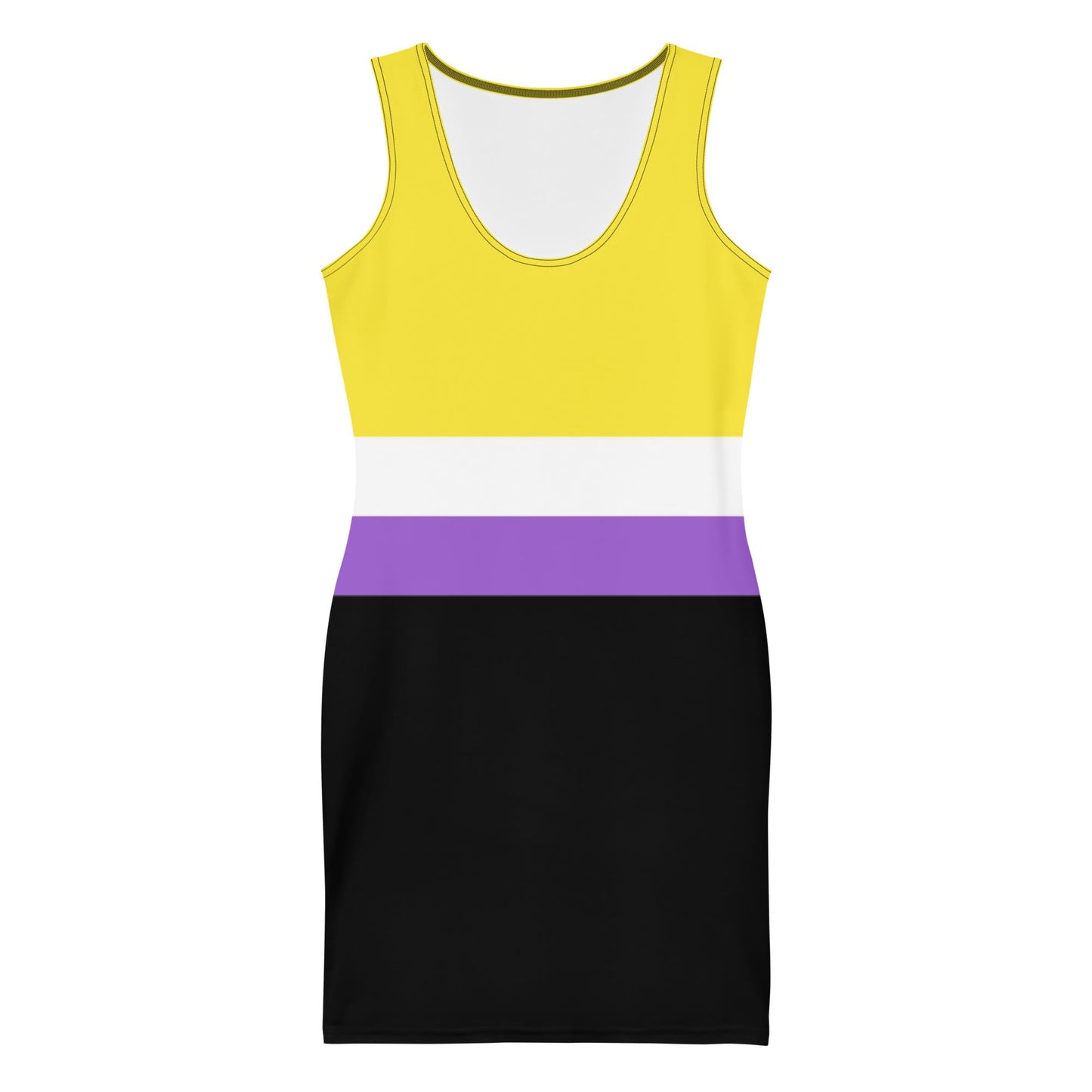 nonbinary dress, flatlay front