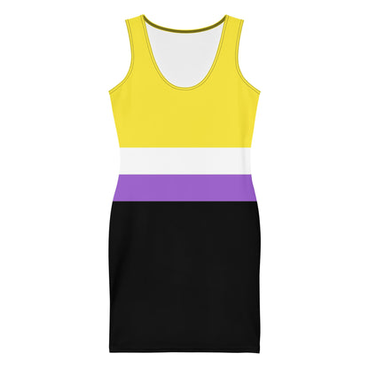 nonbinary dress, flatlay front