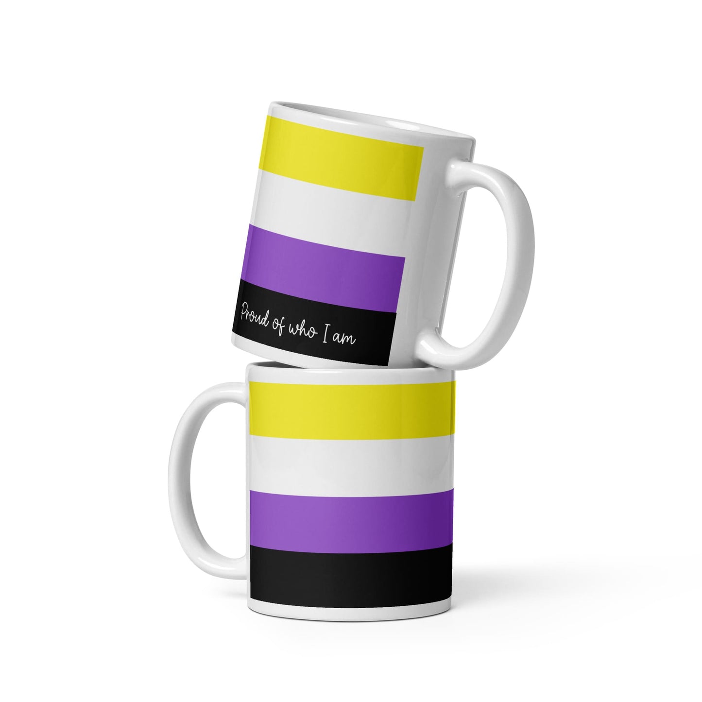 non binary coffee mug both sides