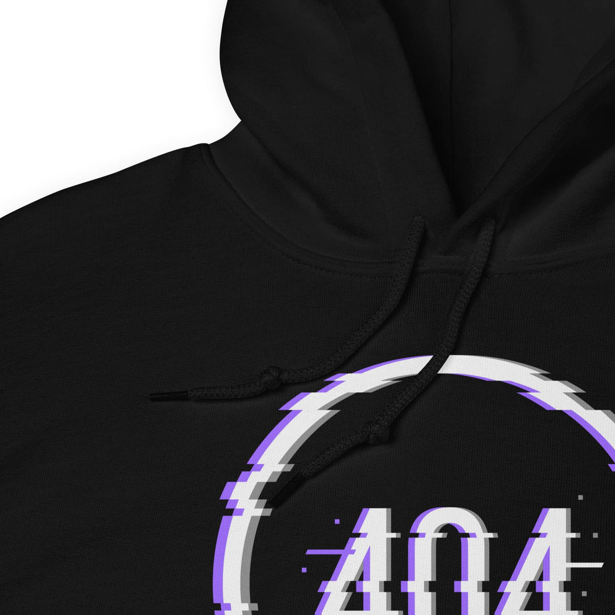 Black funny nonbinary hoodie on a white background