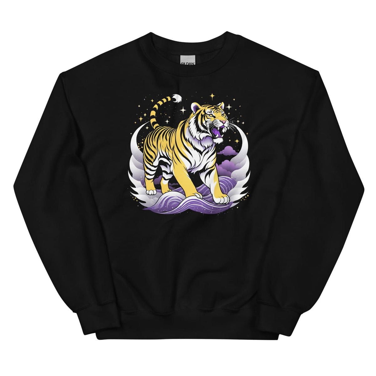 nonbinary A-Ukiye-e tiger sweatshirt