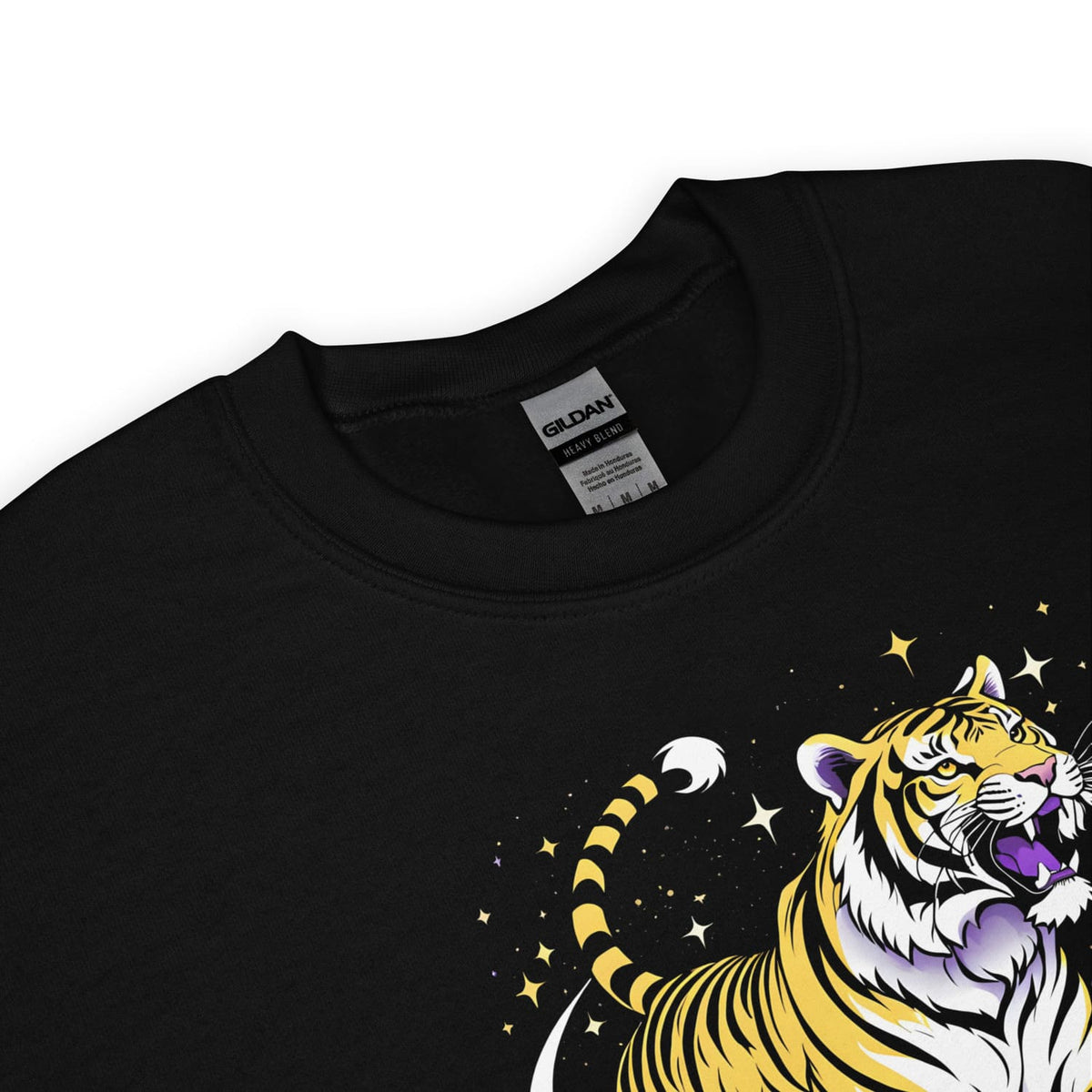 nonbinary A-Ukiye-e tiger sweatshirt detail