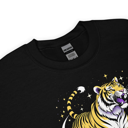 nonbinary A-Ukiye-e tiger sweatshirt detail