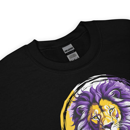 nonbinary lion sweatshirt detail