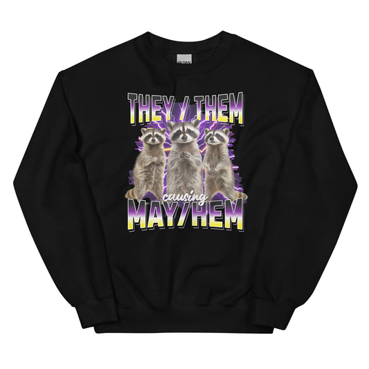 bootleg nonbinary they them pronouns sweatshirt