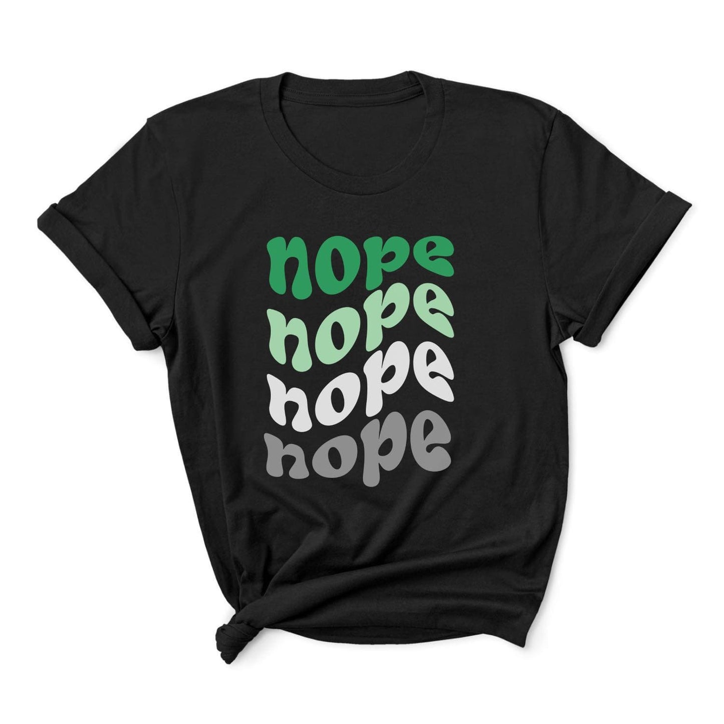 aromantic shirt, funny nope aro pride tee, main