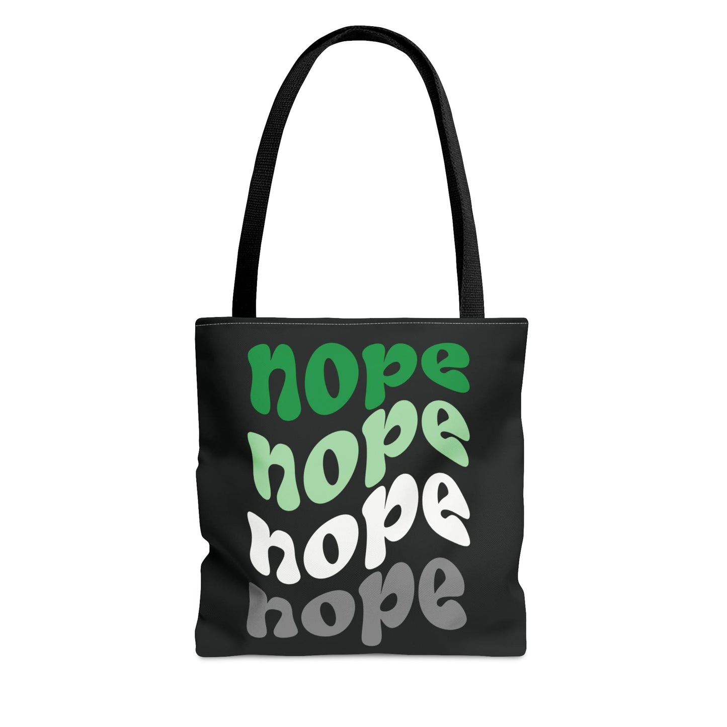 aromantic tote bag, funny nope aro pride bag