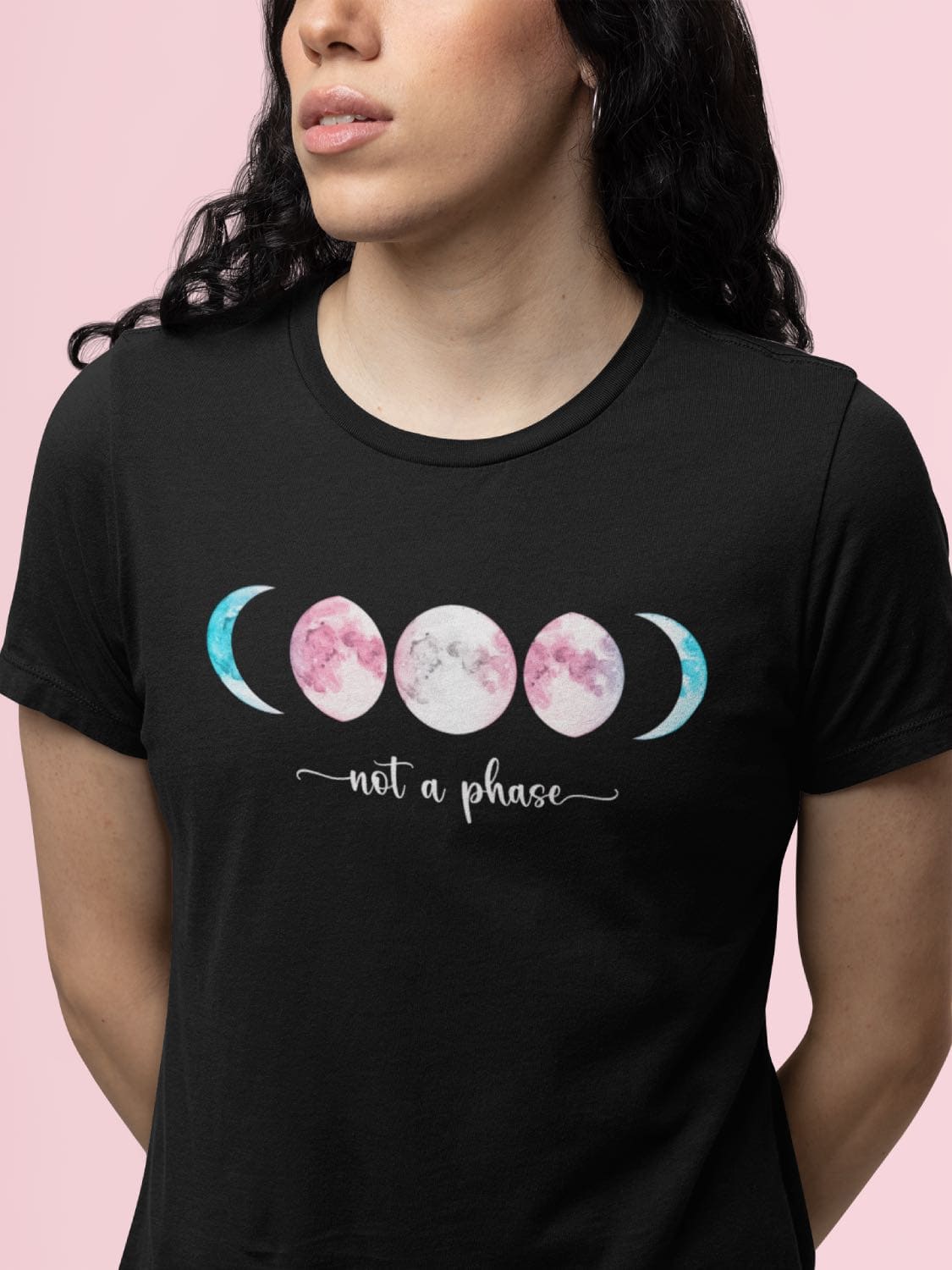 transgender shirt, not a phase moon phases, in use