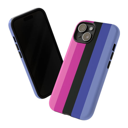 omnisexual flag phone case, tilt