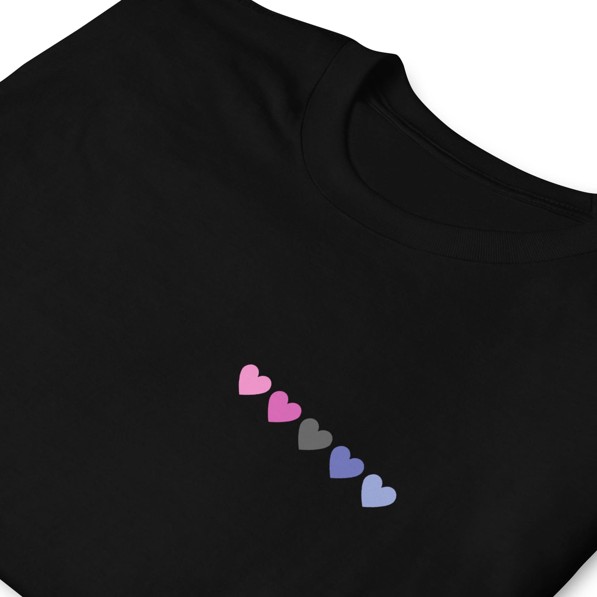 omnisexual shirt, subtle omni pride pocket design tee, zoom