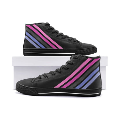 omnisexual shoes, subtle omni sneakers, black