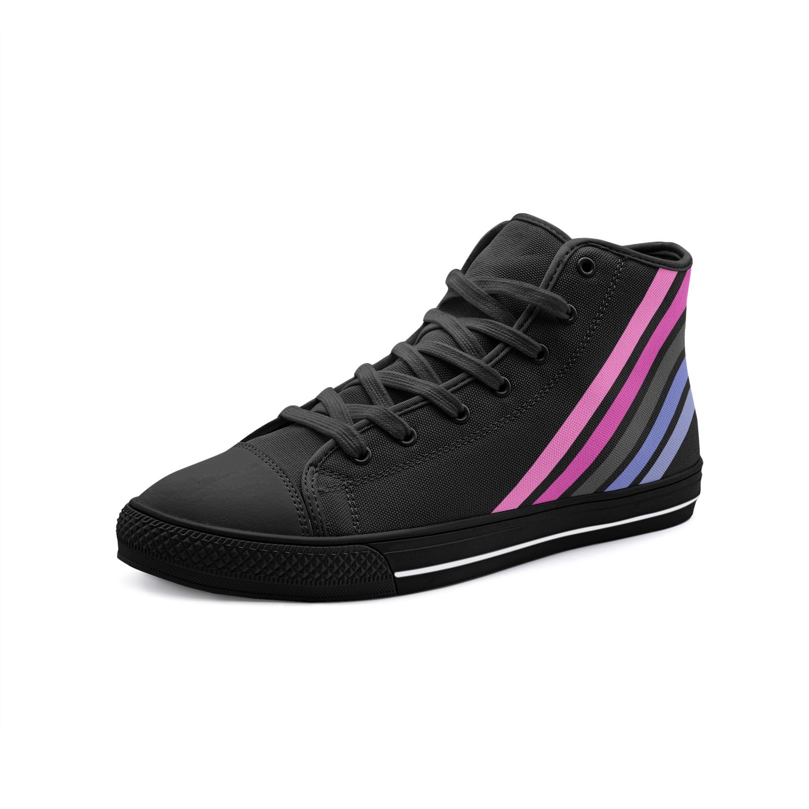 omnisexual shoes, subtle omni sneakers, black