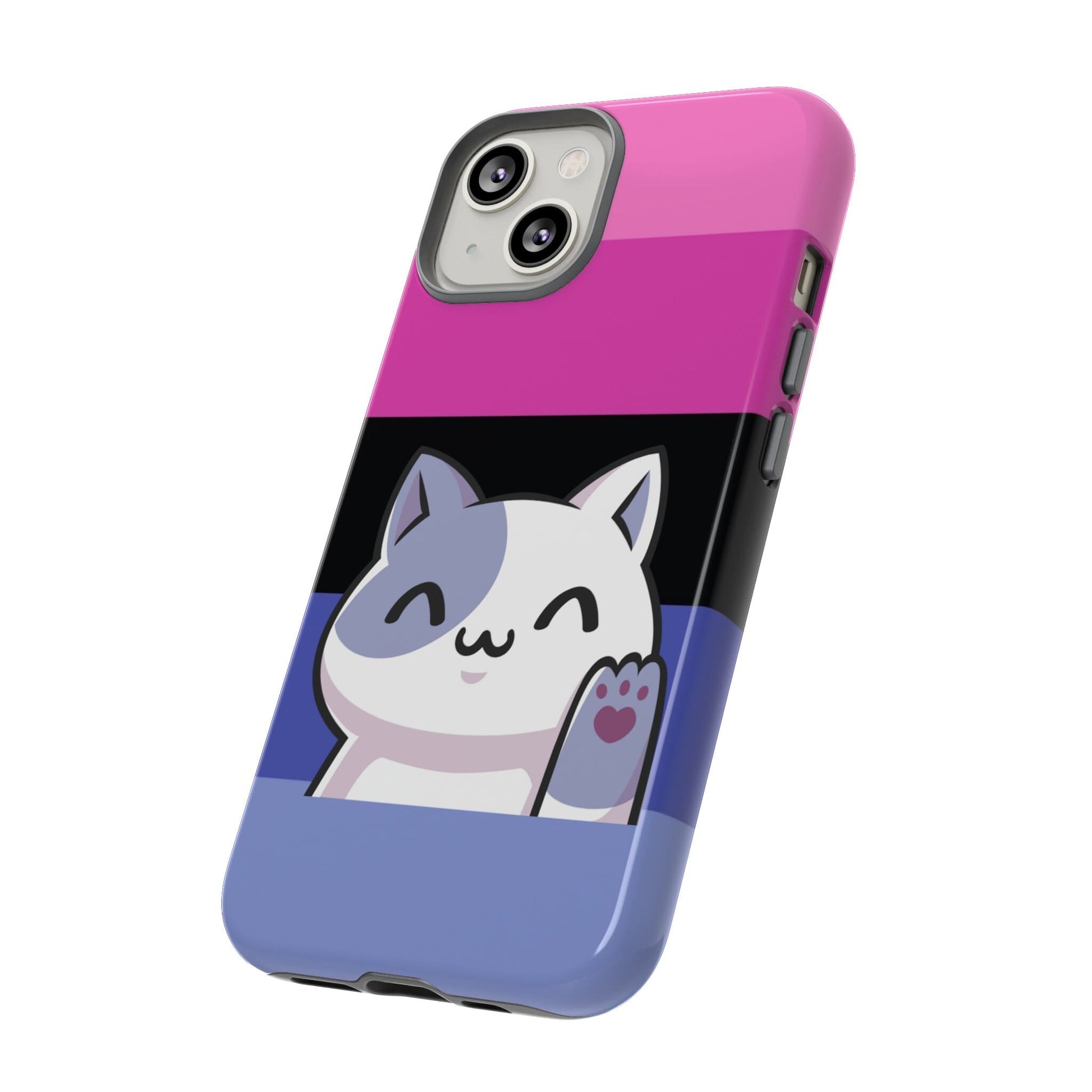 omnisexual phone case kawaii cat, side