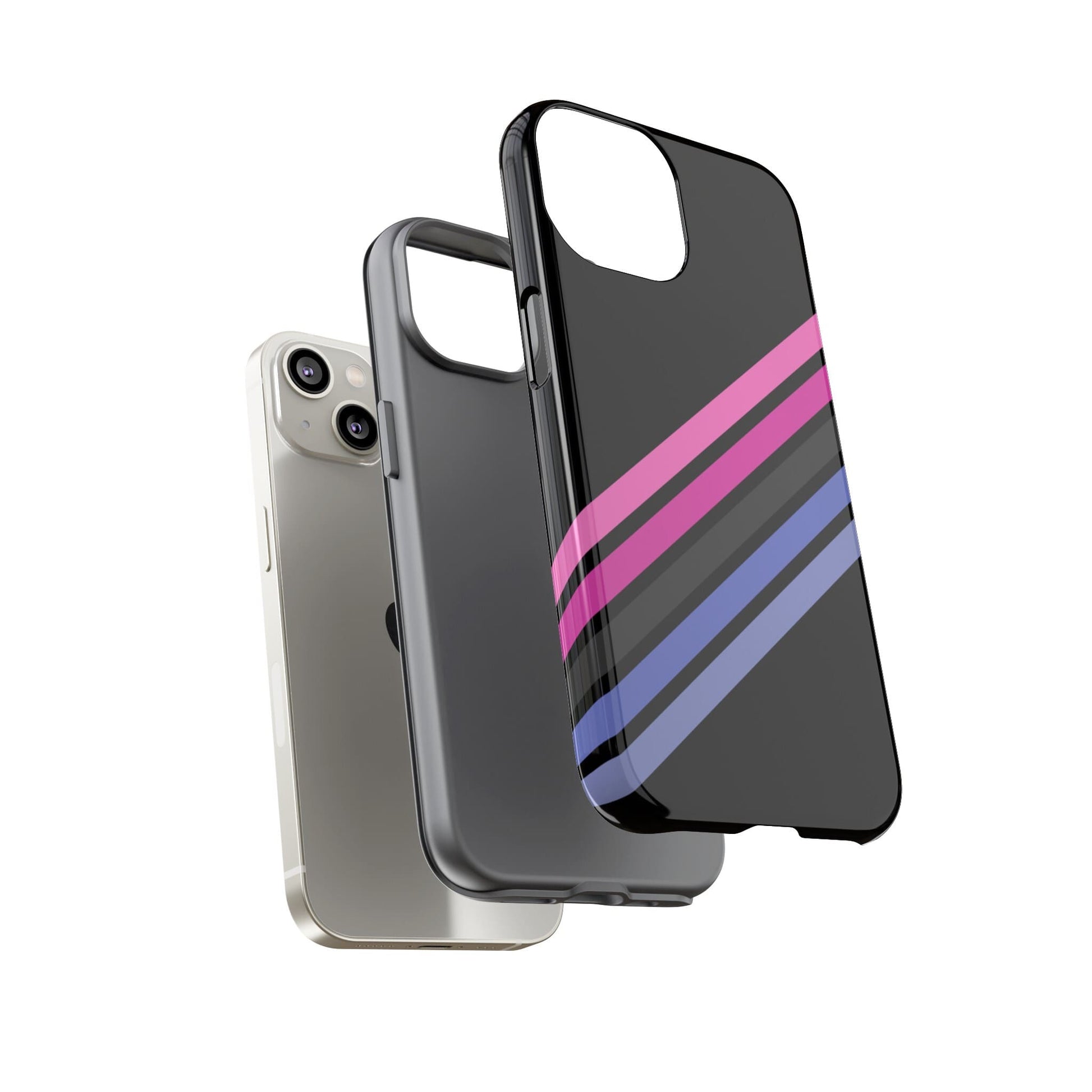 omnisexual phone case, subtle omni pride, layers