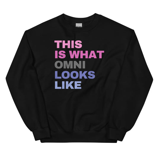 omnisexual sweatshirt in black
