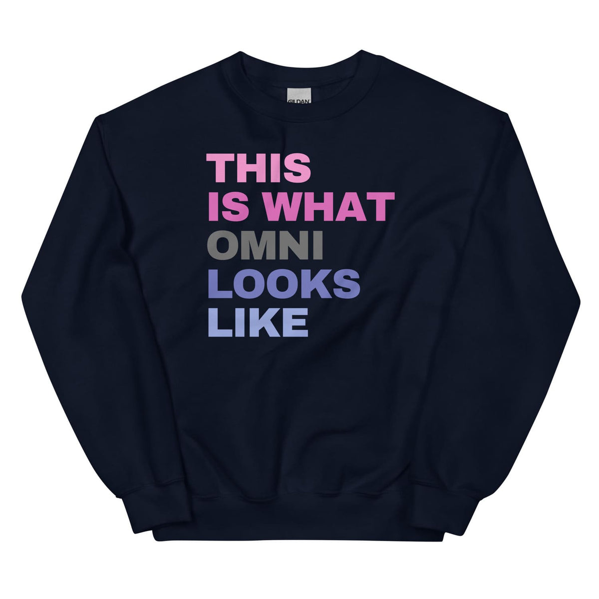 omnisexual sweatshirt in navy