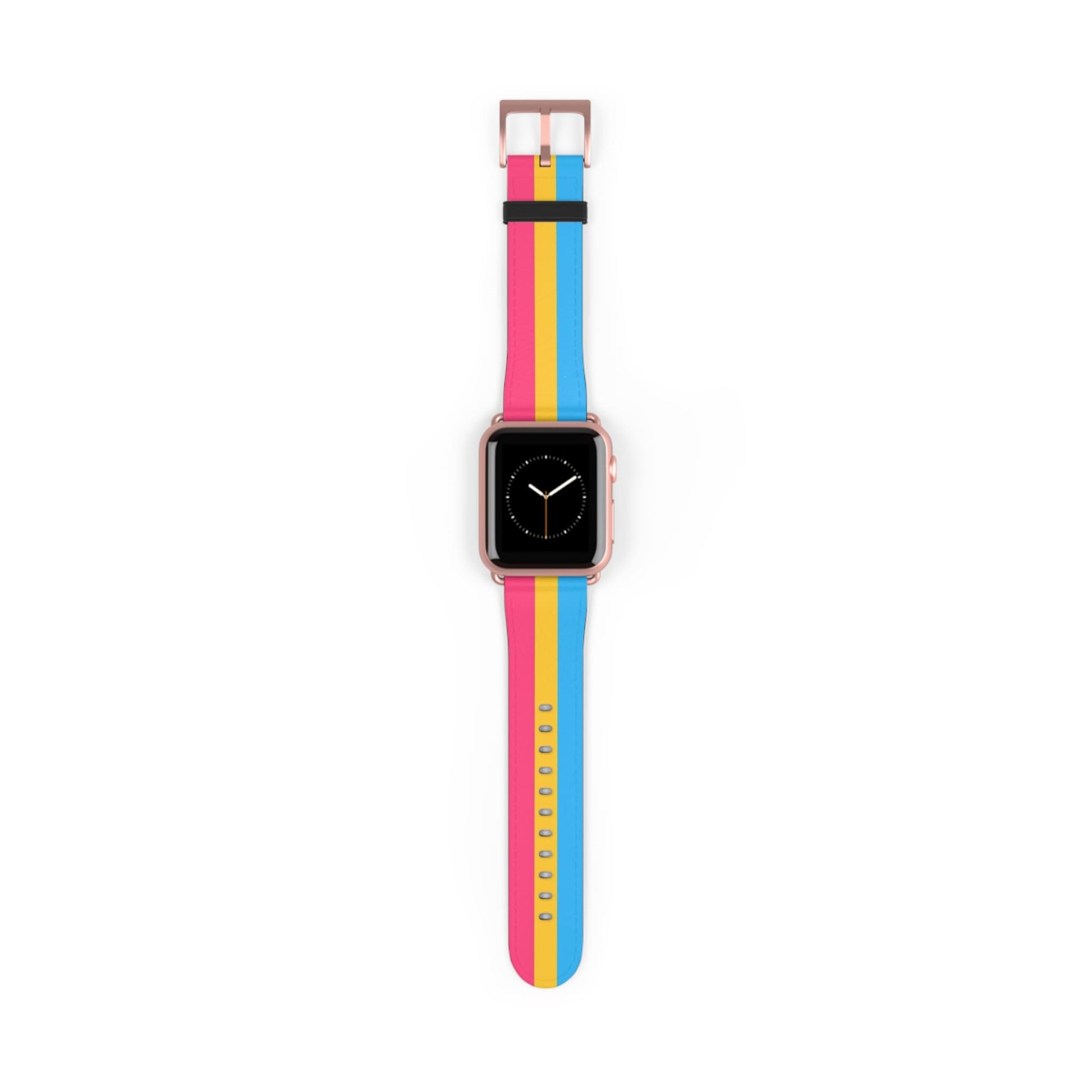 pansexual watch band for Apple iwatch, rose gold