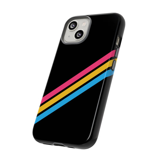 pansexual phone case, subtle pan pride, side