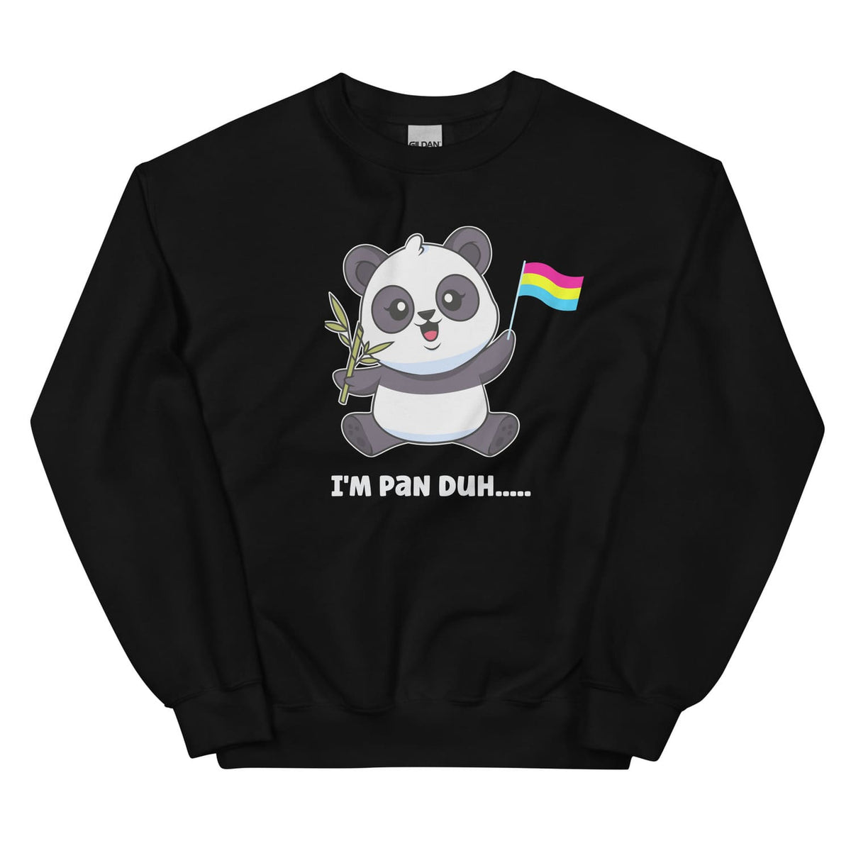 funny pansexual panda sweatshirt