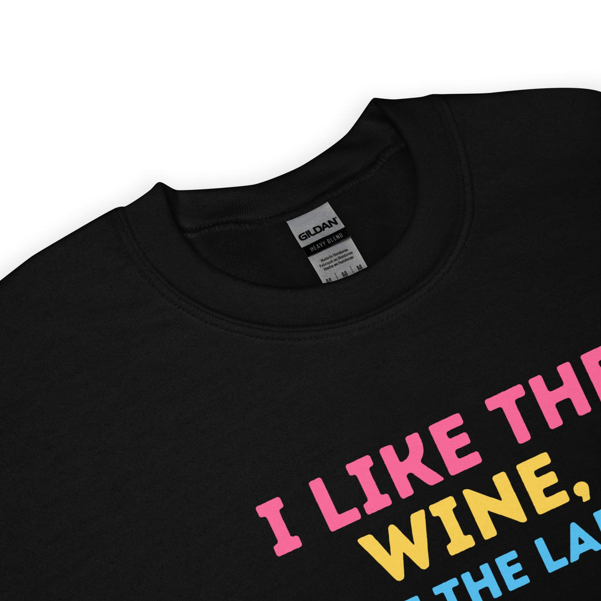 zoom on pansexual sweatshirt 