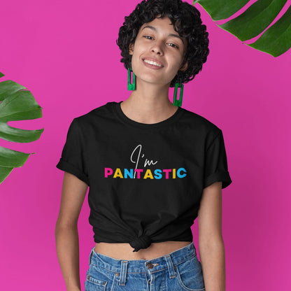 pansexual shirt, funny pan pride quote, in use