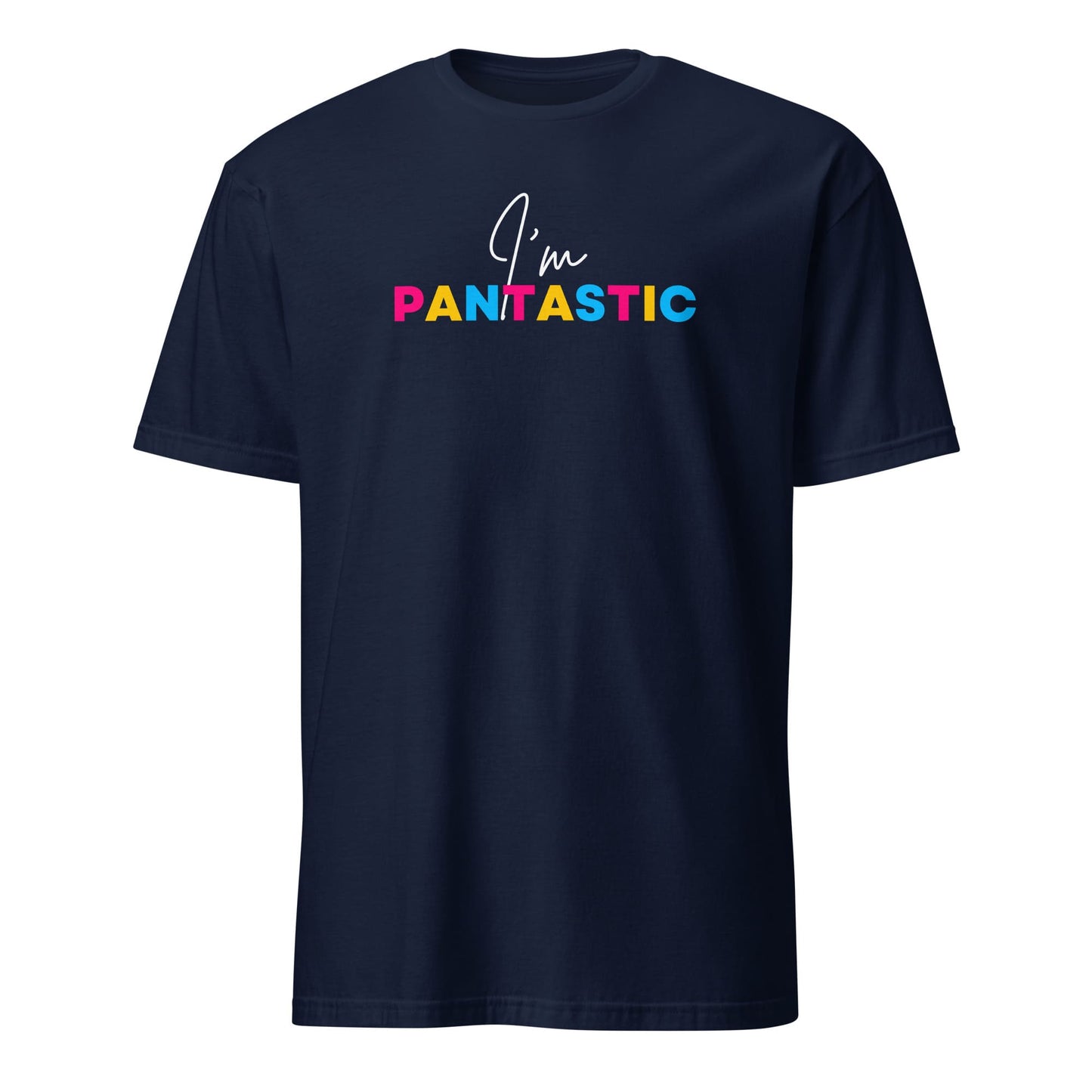 pansexual shirt, funny pan pride quote, navy