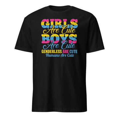 pansexual shirt, funny pan pride quote, black