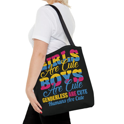 pansexual tote bag, funny pan pride bag, medium