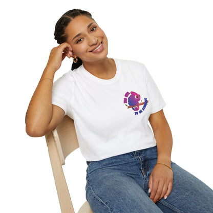 Bisexual t-shirt cute chameleon pocket design