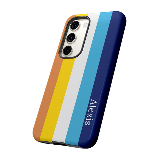 personalised aroace flag phone case, side