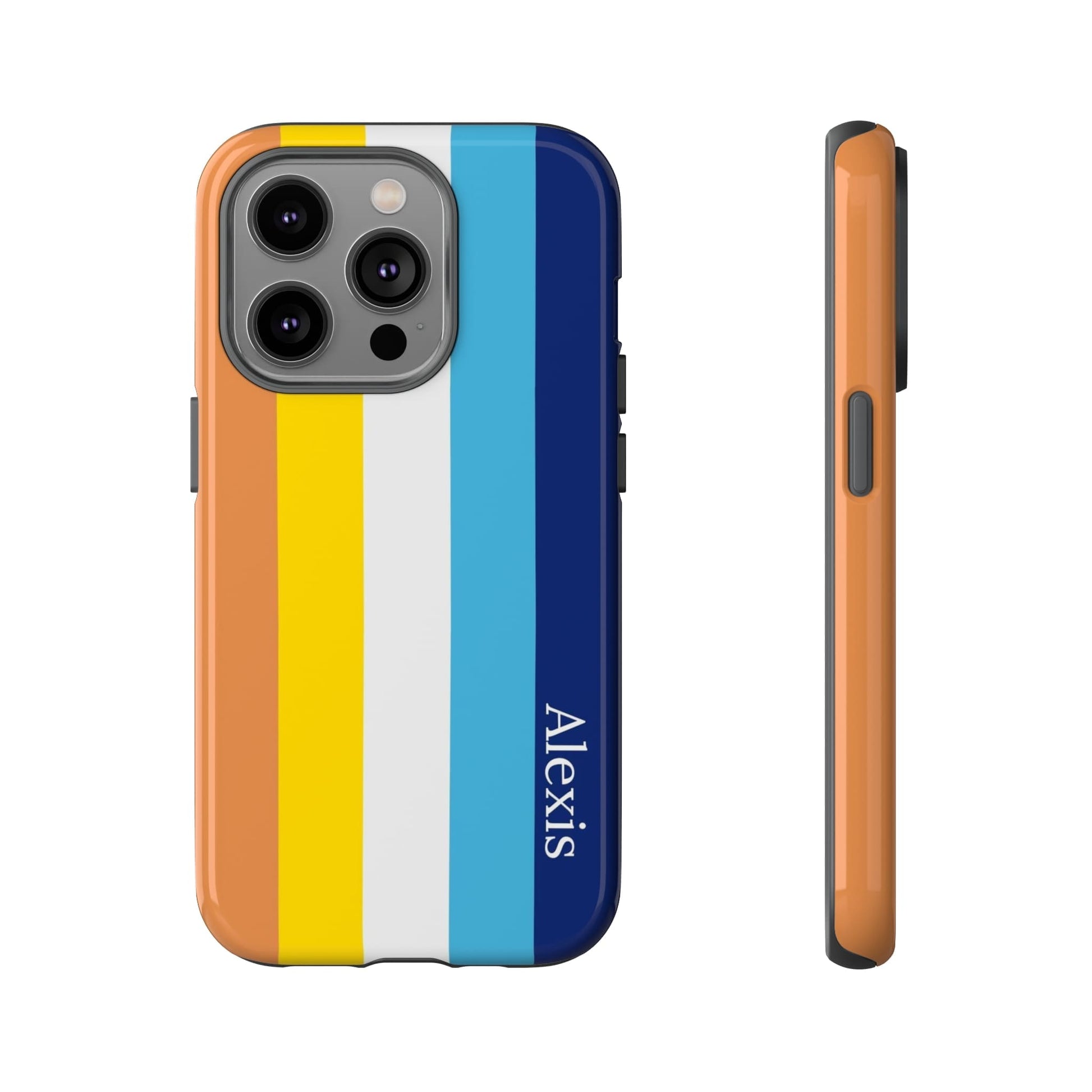 personalised aroace flag phone case, front