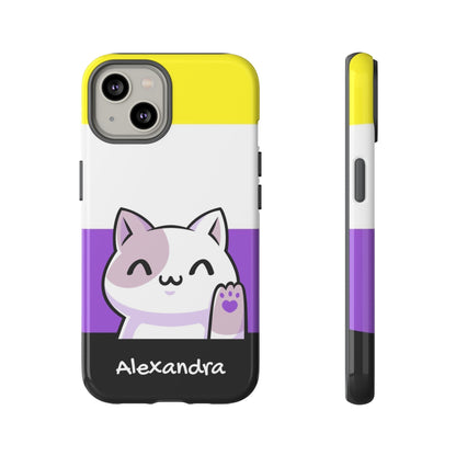 personalised nonbinary phone case, front