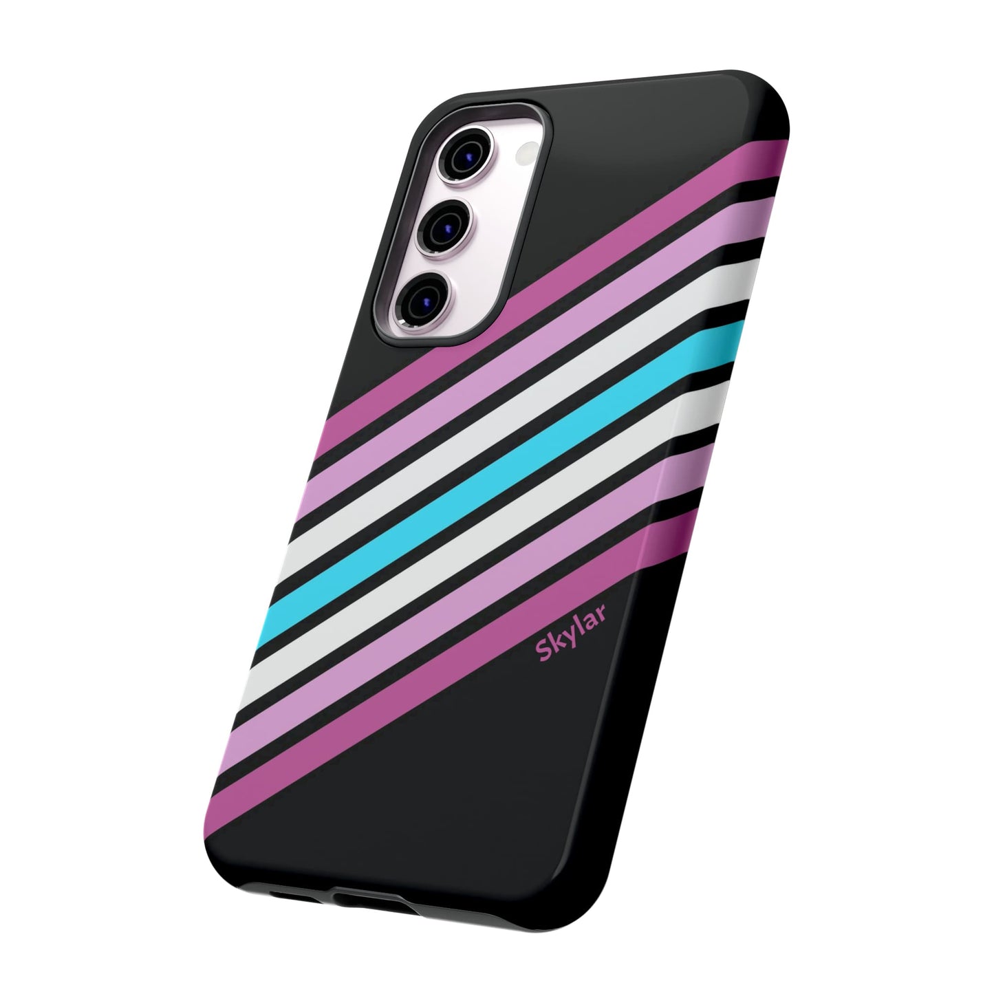 personalised femboy phone case, femboi pride tough phone case, side