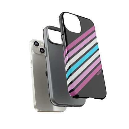 personalised femboy phone case, femboi pride tough phone case, layers