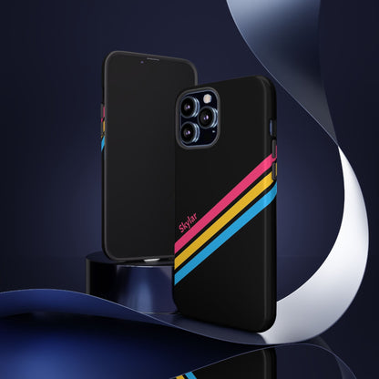 personalised pansexual phone case, tilt