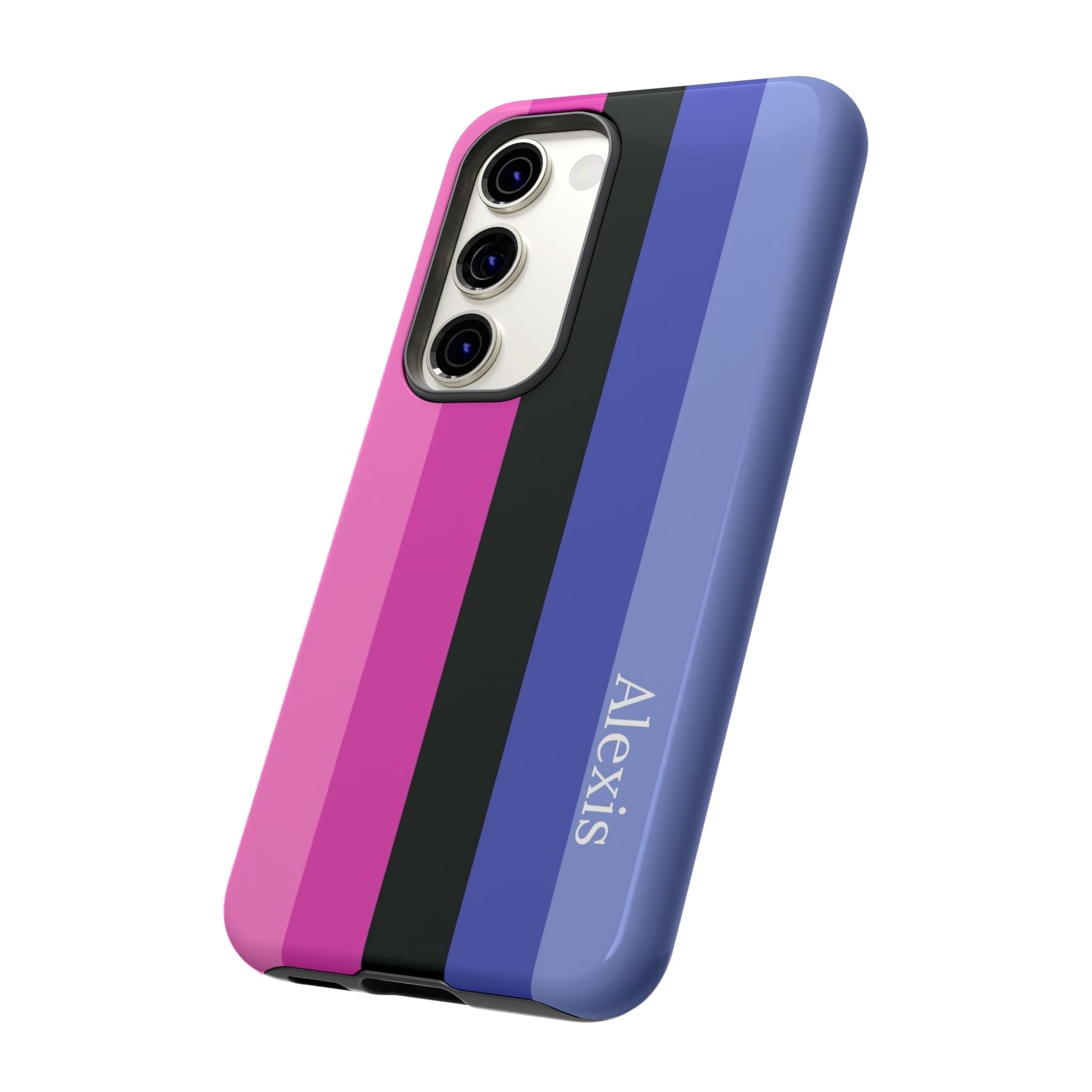 personalised omnisexual flag phone case, side