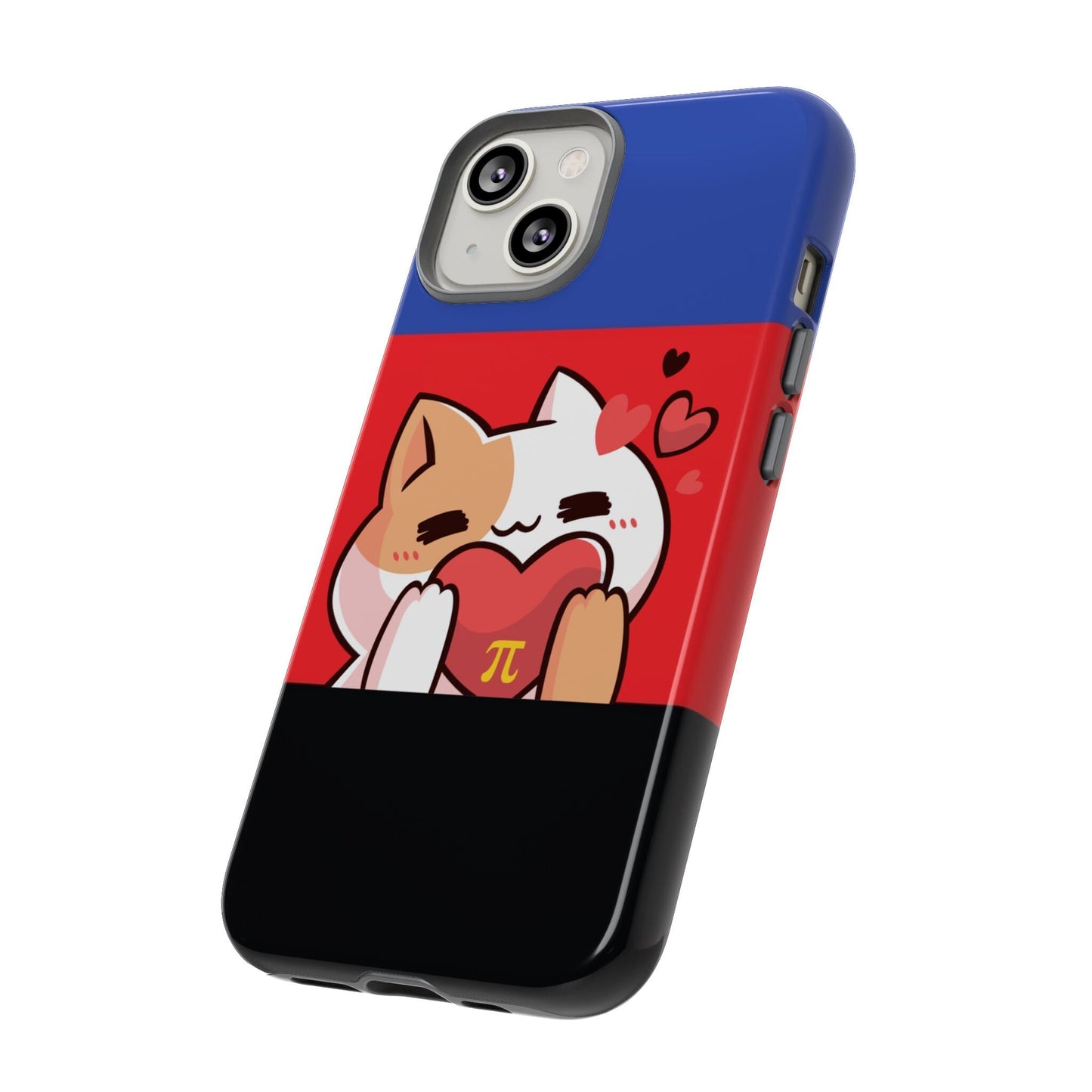 polyamory phone case kawaii cat, side