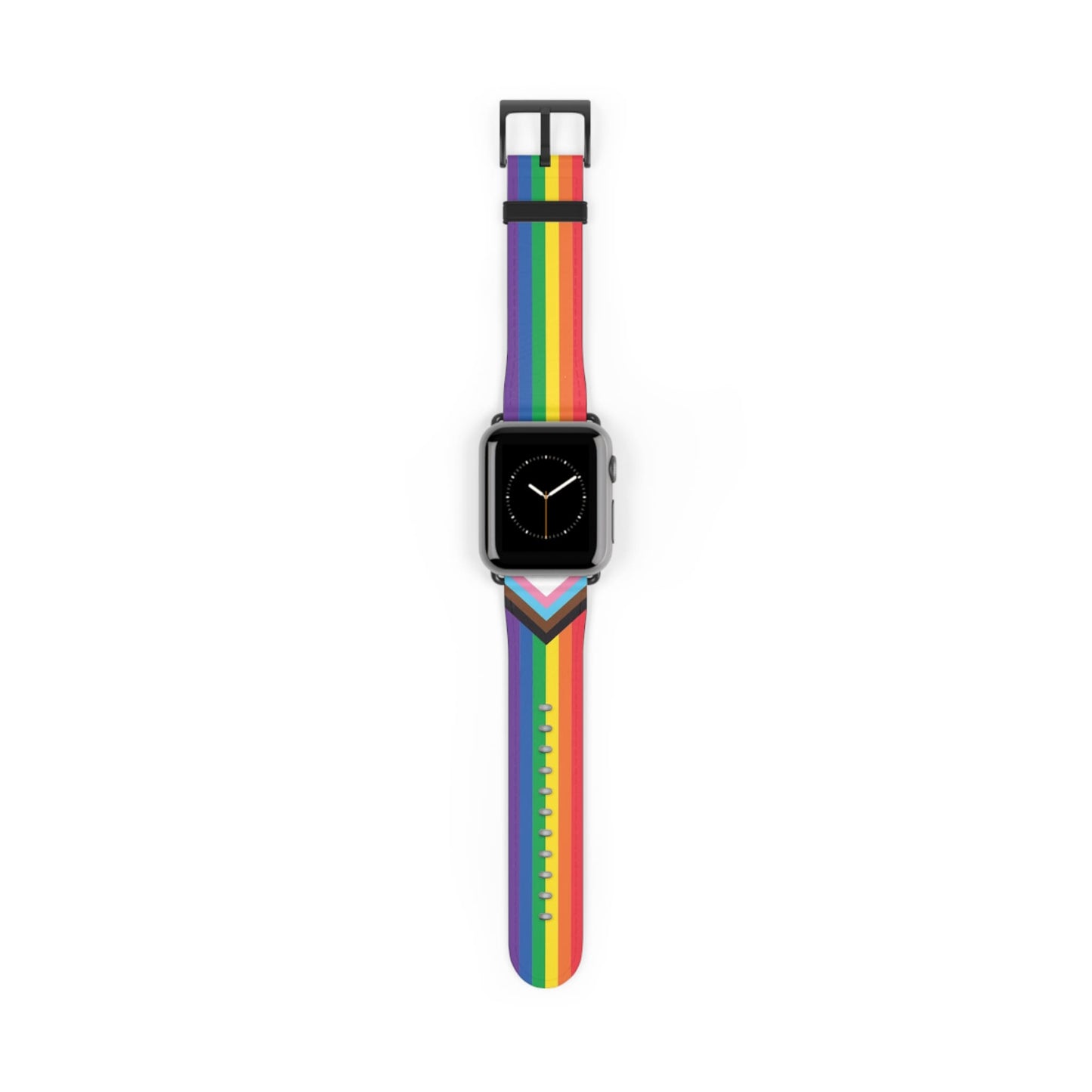 LGBTQ pride watch band for Apple iwatch, black