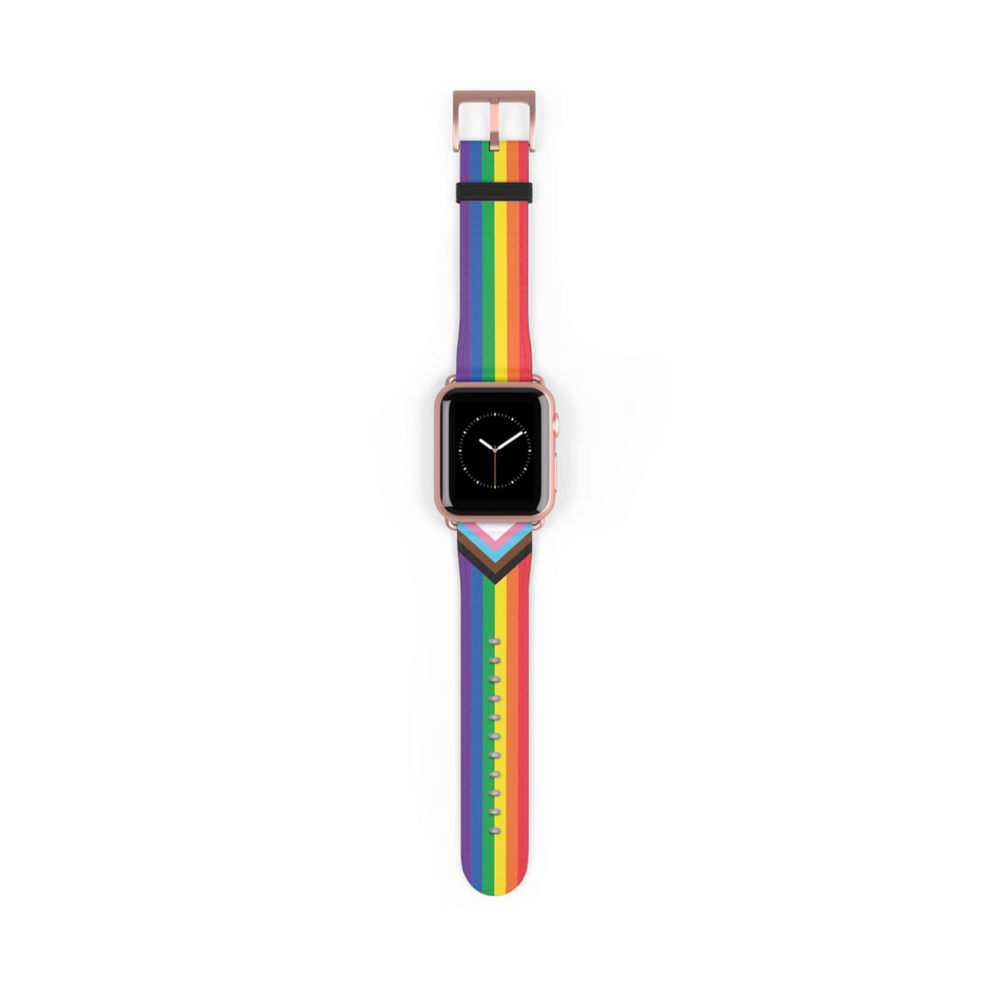 LGBTQ pride watch band for Apple iwatch, rose gold