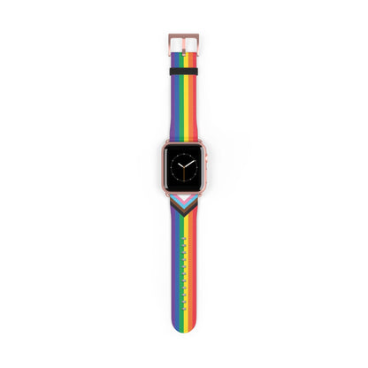 LGBTQ pride watch band for Apple iwatch, rose gold